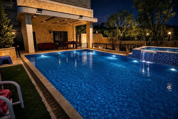مزرعة جنه في الزبداني مع مسبح 10×5